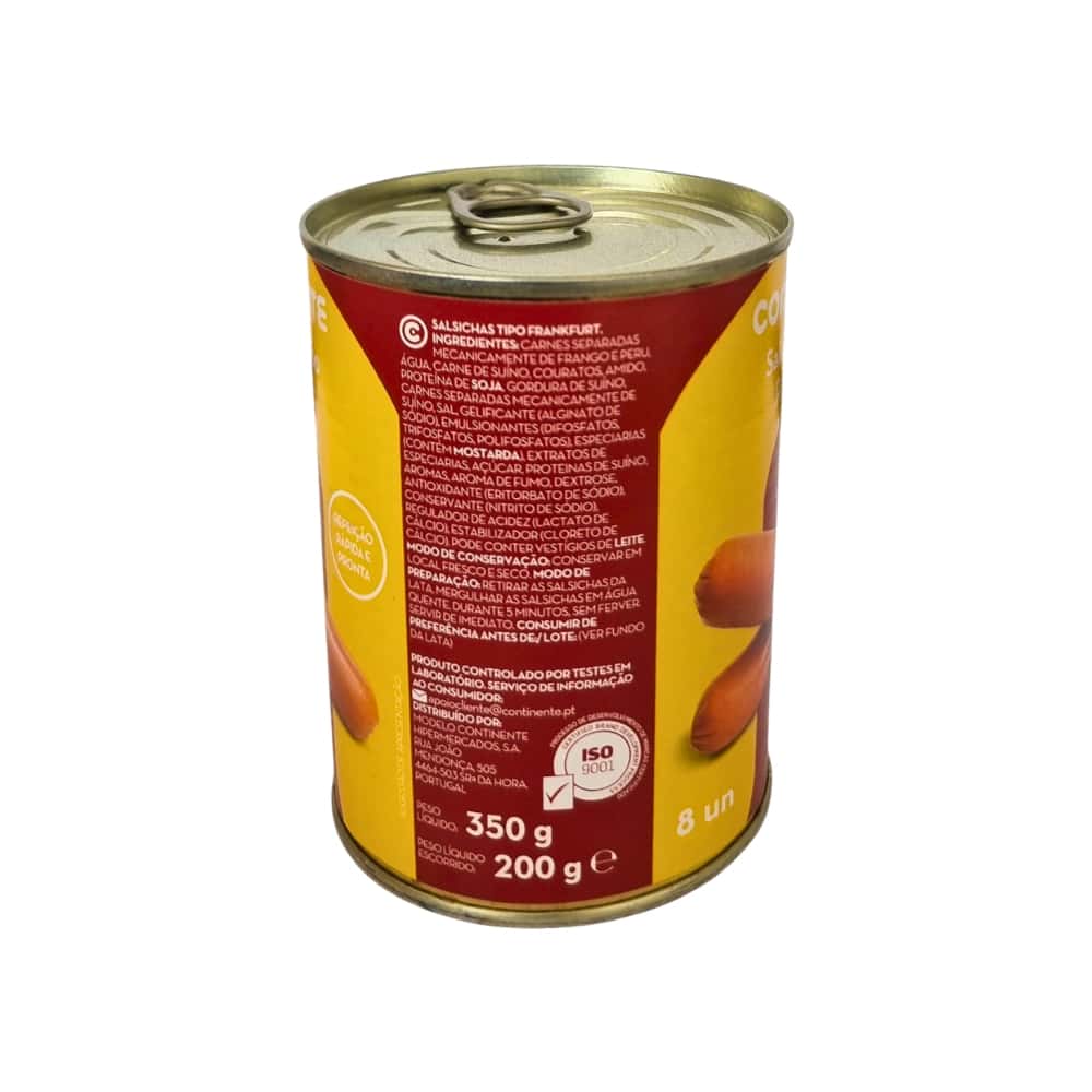 Salchichas Frankfurt en lata Continente (350 g / 12.3 oz) - Miniatura 3