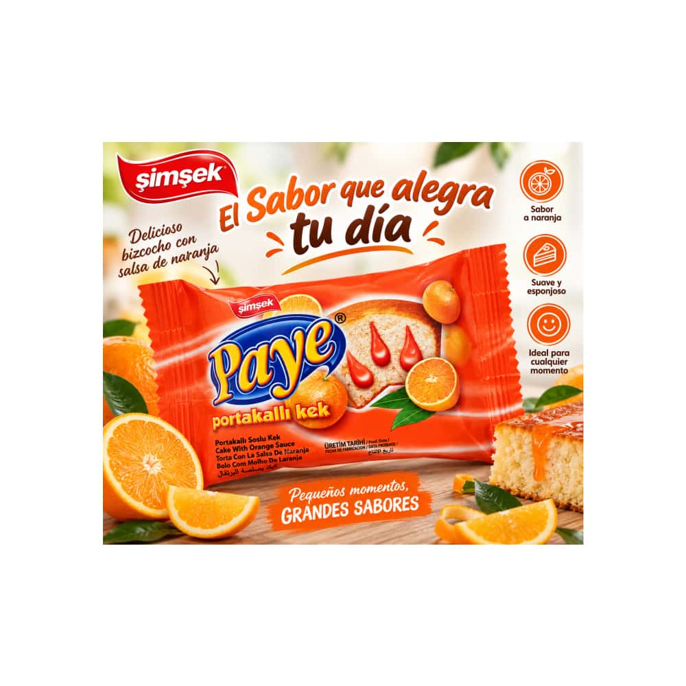Pastel relleno con salsa de naranja Paye Simsek (25 g / 0.88 oz) - Miniatura 4
