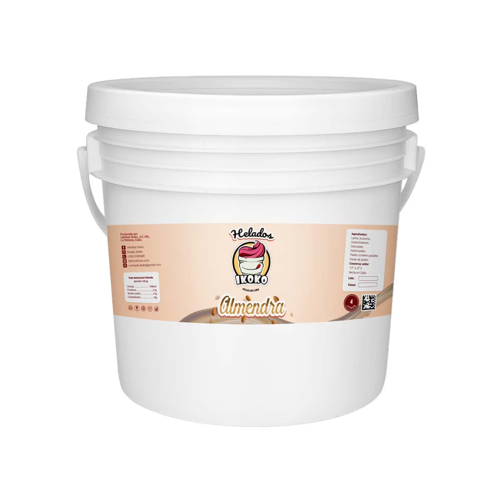 Helado sabor almendra Ikoko (4 L) - Miniatura 1