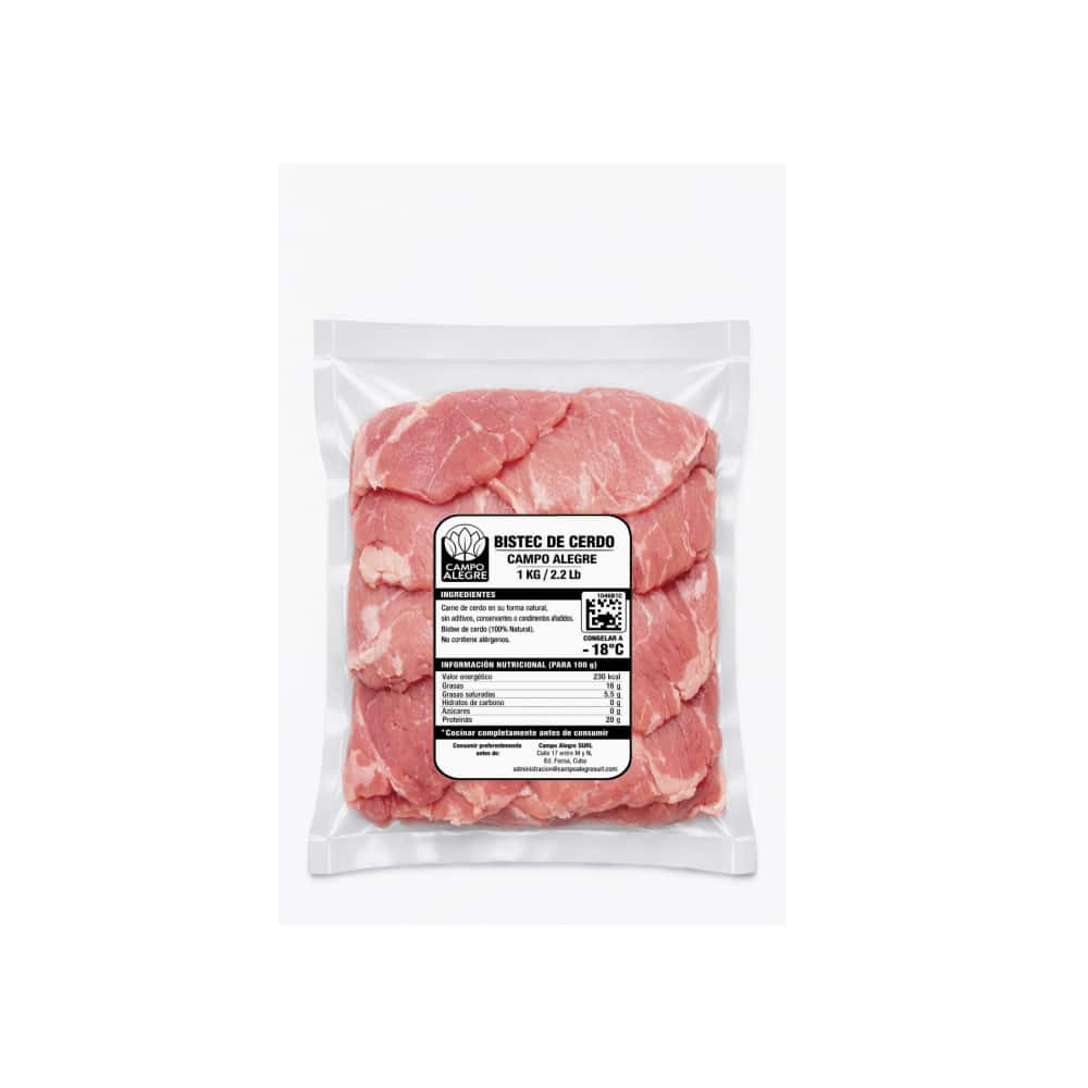 Bistec de cerdo Campo Alegre (1 kg / 2.2 lb) - Miniatura 1