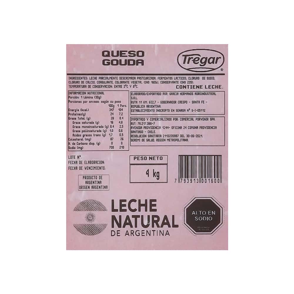 Queso Gouda Tregar (4 kg / 8.8 lb) - Miniatura 4