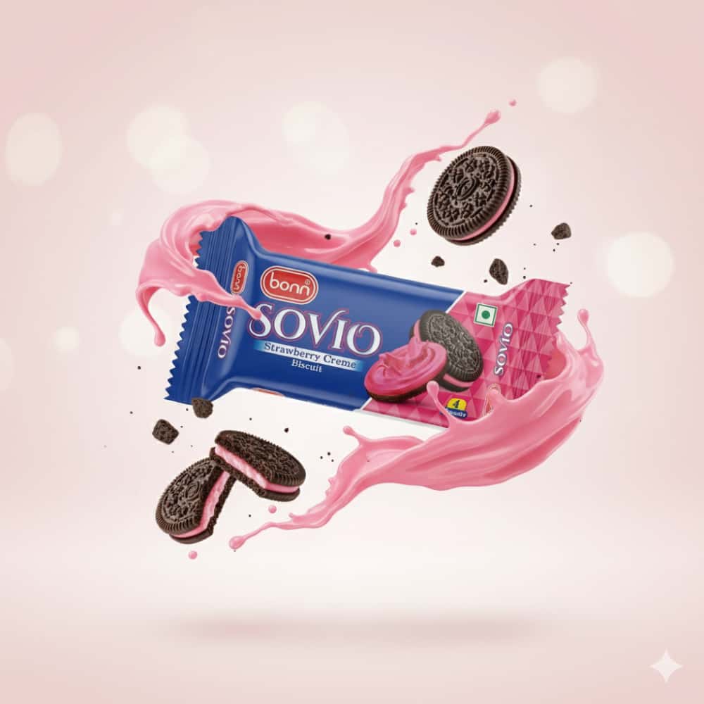 Galletas Sovio con crema de fresa Bonn (6 x 30 g / 1.06 oz) - Miniatura 4