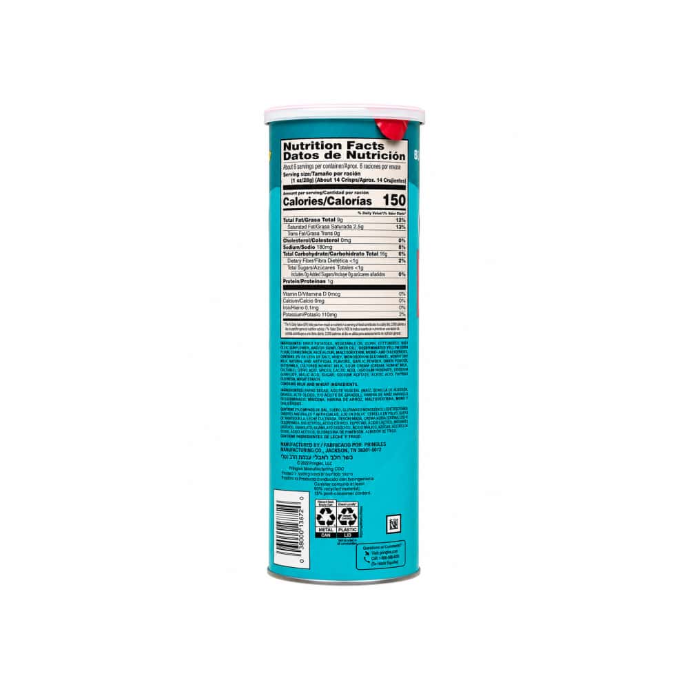 Papas fritas Ranch Pringles (158 g / 5.57 oz) - Miniatura 2