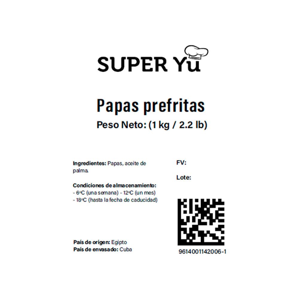 Papas prefritas Super Yu (1 kg / 2.2 lb) - Miniatura 3