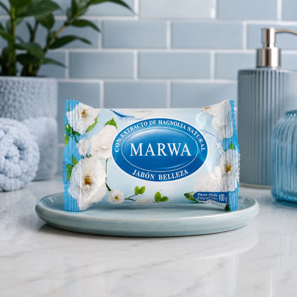Jabón de belleza con extracto de magnolia Marwa (100 g / 3.52 oz) - Miniatura 4