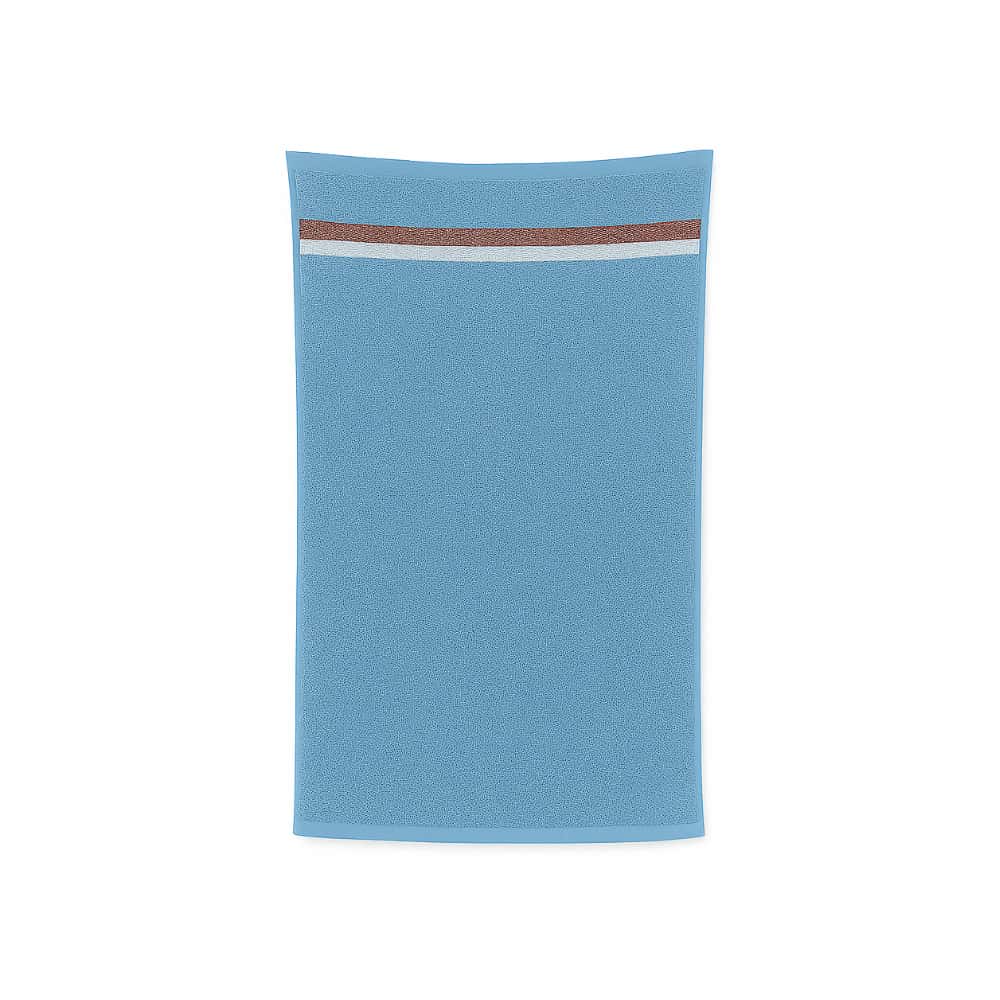 Toalla de baño azul 140 cm x 71 cm Jacquard - Miniatura 2