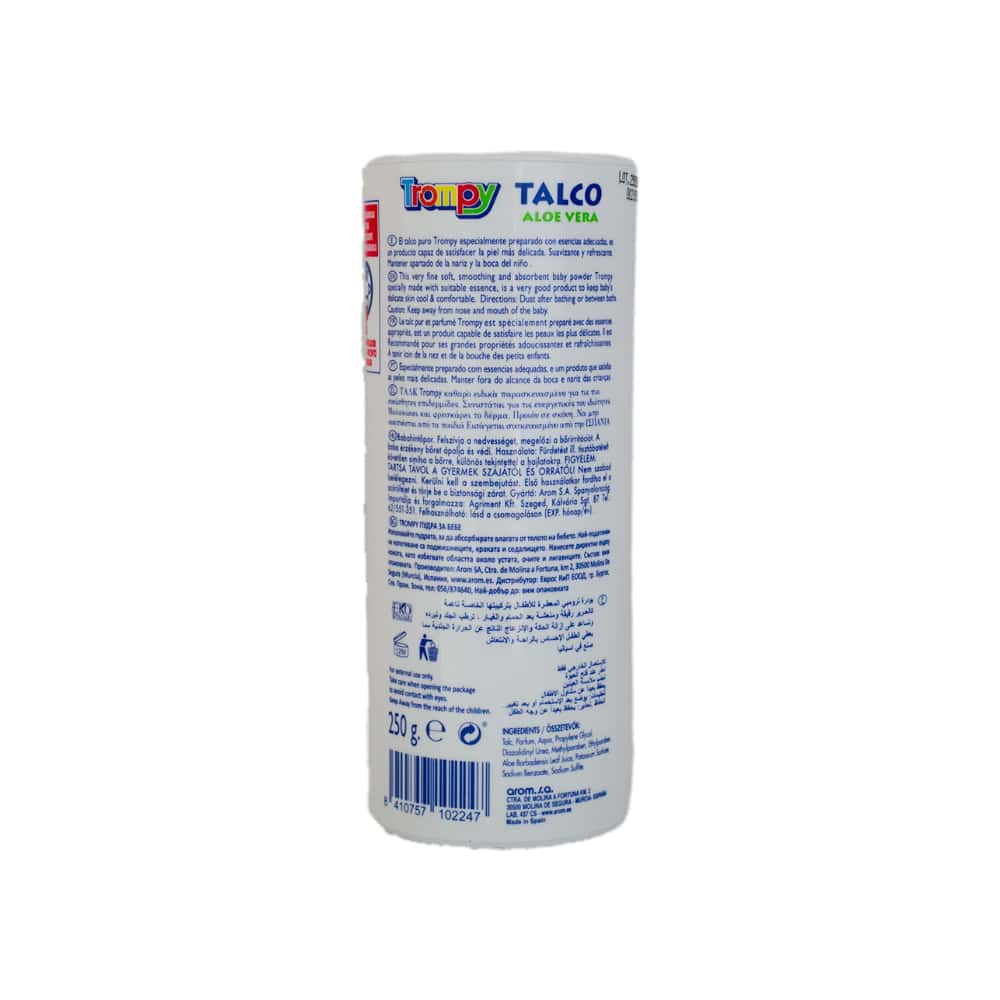 Talco infantil áloe de vera Trompy (250 g / 8.88 oz) - Miniatura 2