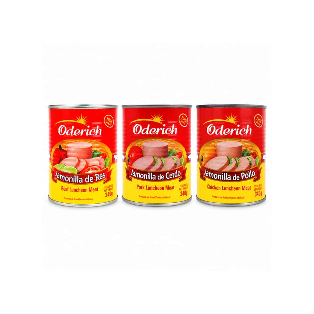 Jamonadilla de res Oderich (340 g / 0.75 lb) + Jamonilla de cerdo Oderich (340 g / 11.99 oz) + Jamonilla de pollo Oderich (340 g / 0.75 lb) - Miniatura 1
