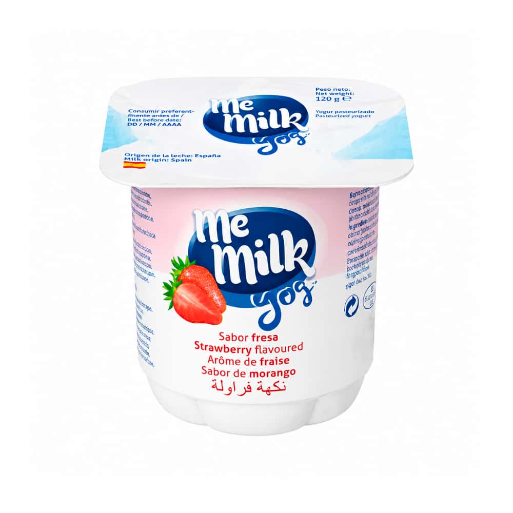 Yogur pasteurizado con sabor a fresa Me Milk (120 g / 4.23 oz) - Miniatura 1