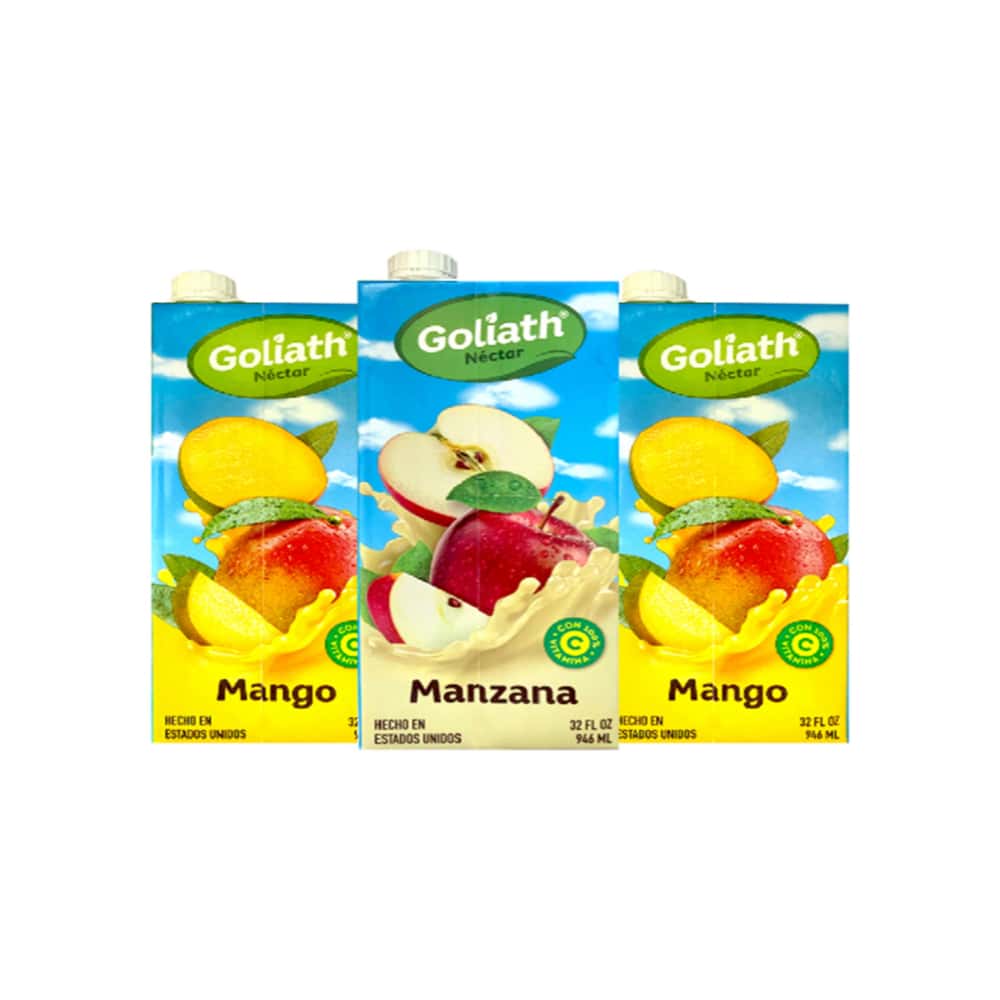 Jugos mixtos sabor a manzana + mango Goliath - Miniatura 1