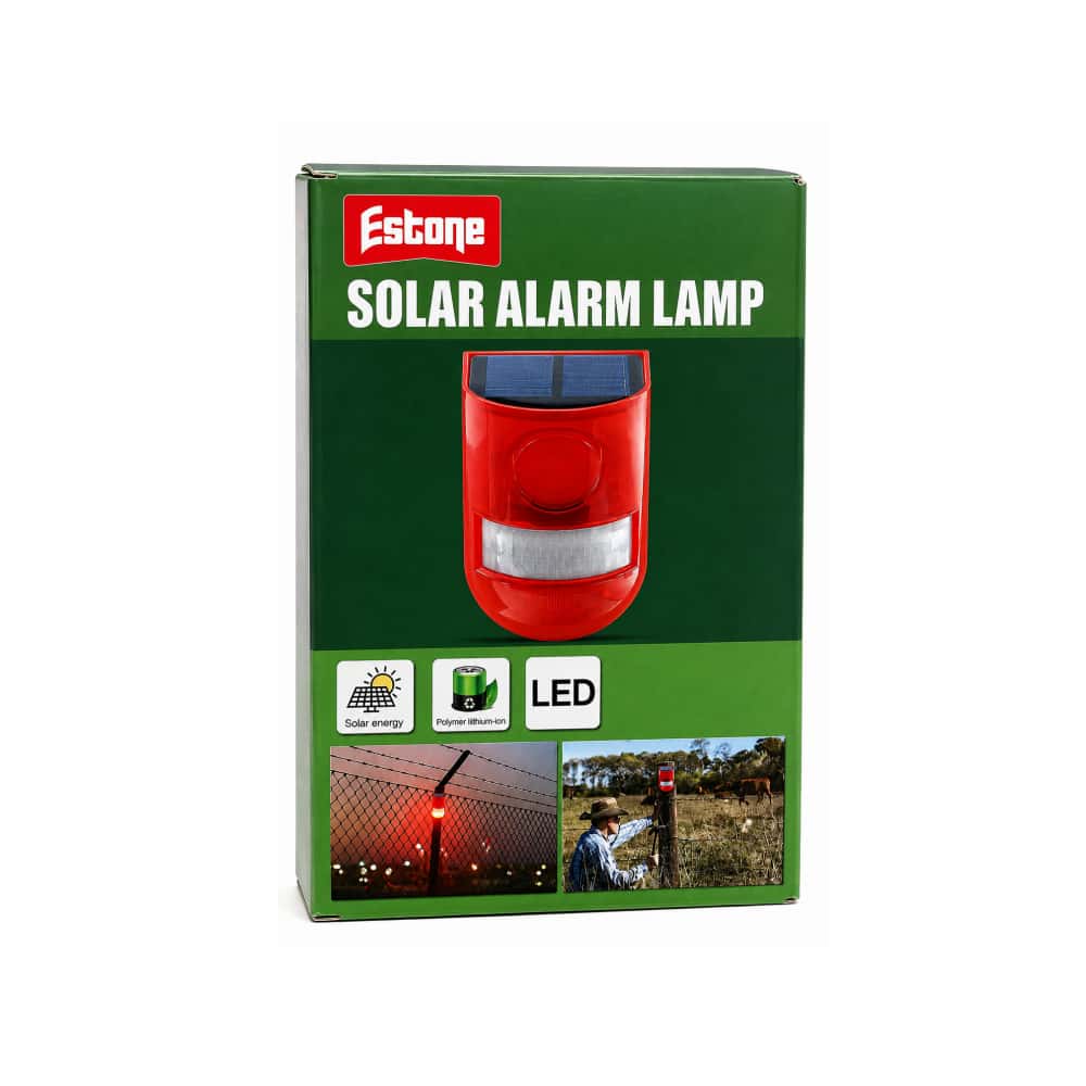 Alarma solar de luz y sonido con sensor de movimiento Estone - Miniatura 2