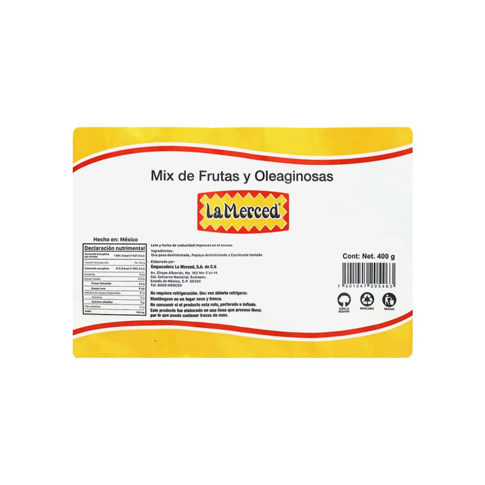 Mezcla de frutas y oleaginosas La Merced (400 g / 14.11 oz) - Miniatura 2