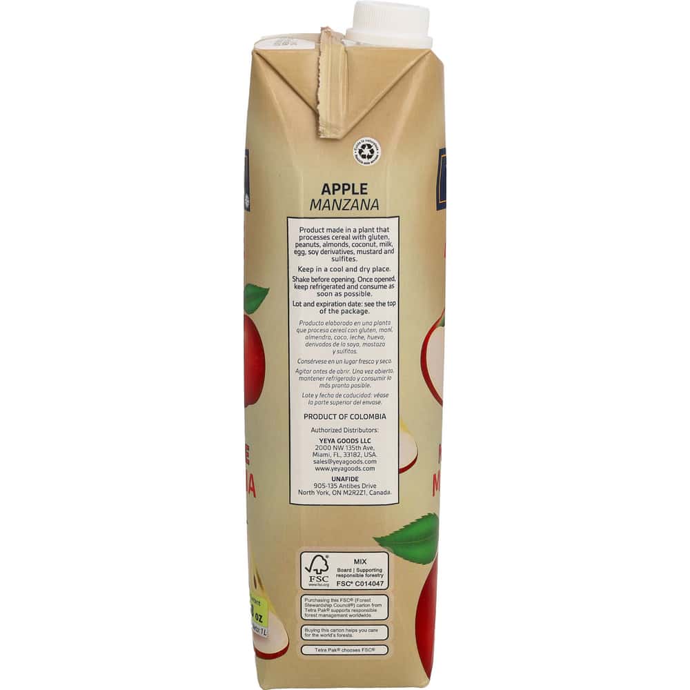 Néctar de manzana YEYA ( 12 x 1 L / 33.8 fl oz) - Miniatura 3