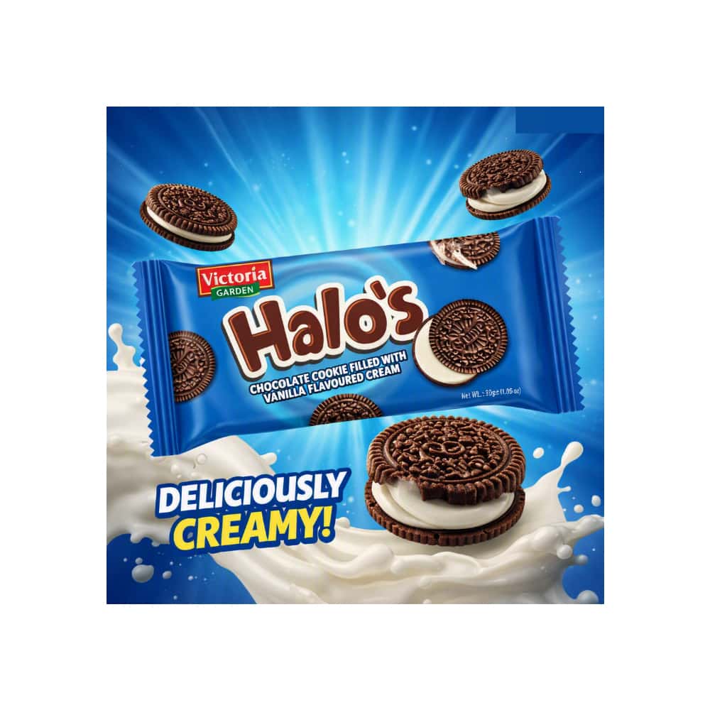 Galletas de chocolate rellenas con crema sabor vainilla Victoria Garden (12 x 30 g / 1.05 oz) - Miniatura 4
