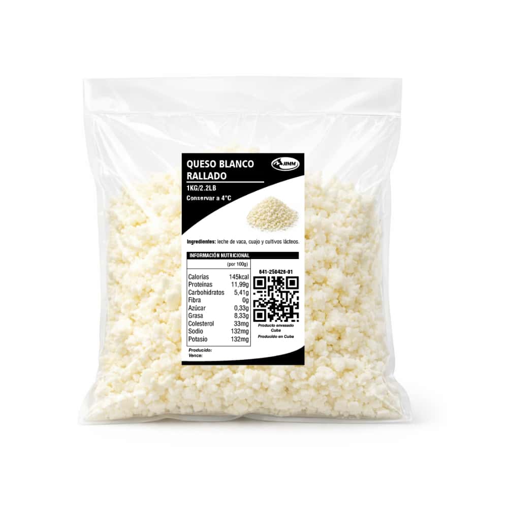Queso blanco rallado Jimm (1 kg / 2.2 lb) - Miniatura 1