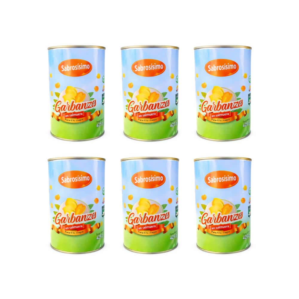 Combo de Garbanzos en salmuera Sabrosísimo (6 x 425 g / 14.99 oz) - Miniatura 1