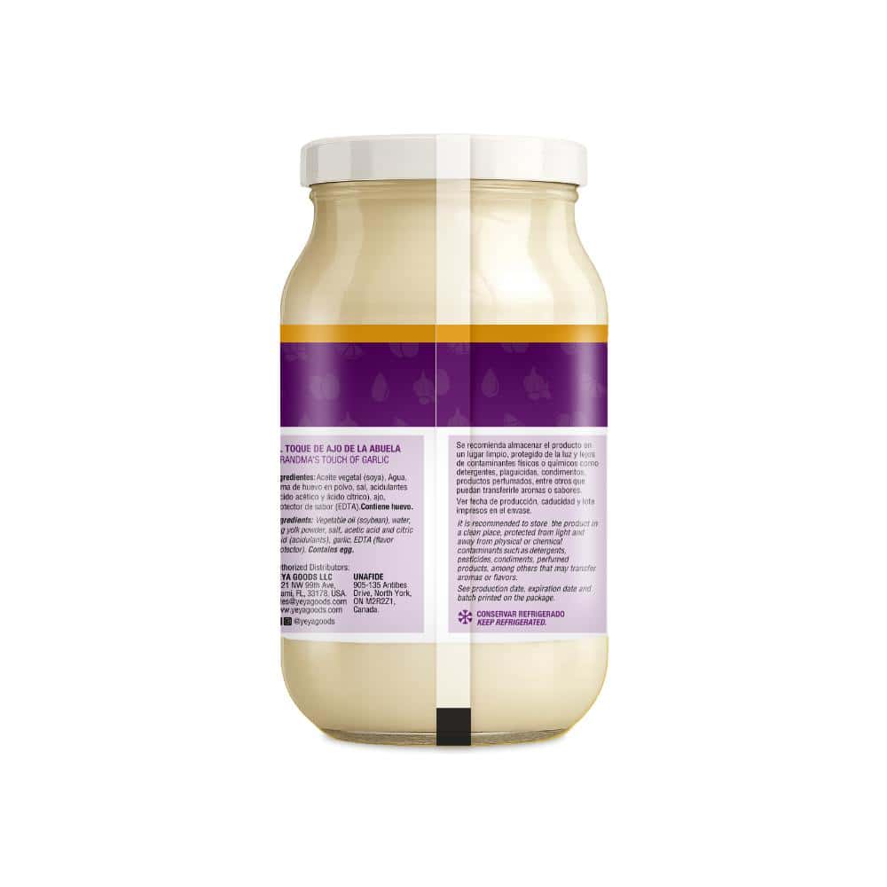 Mayonesa con ajo YEYA (420 g / 14.8 oz) - Miniatura 2