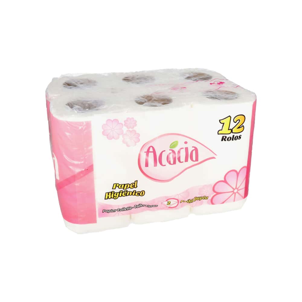 Papel sanitario doméstico doble hoja Acácia (12 U) - Miniatura 2