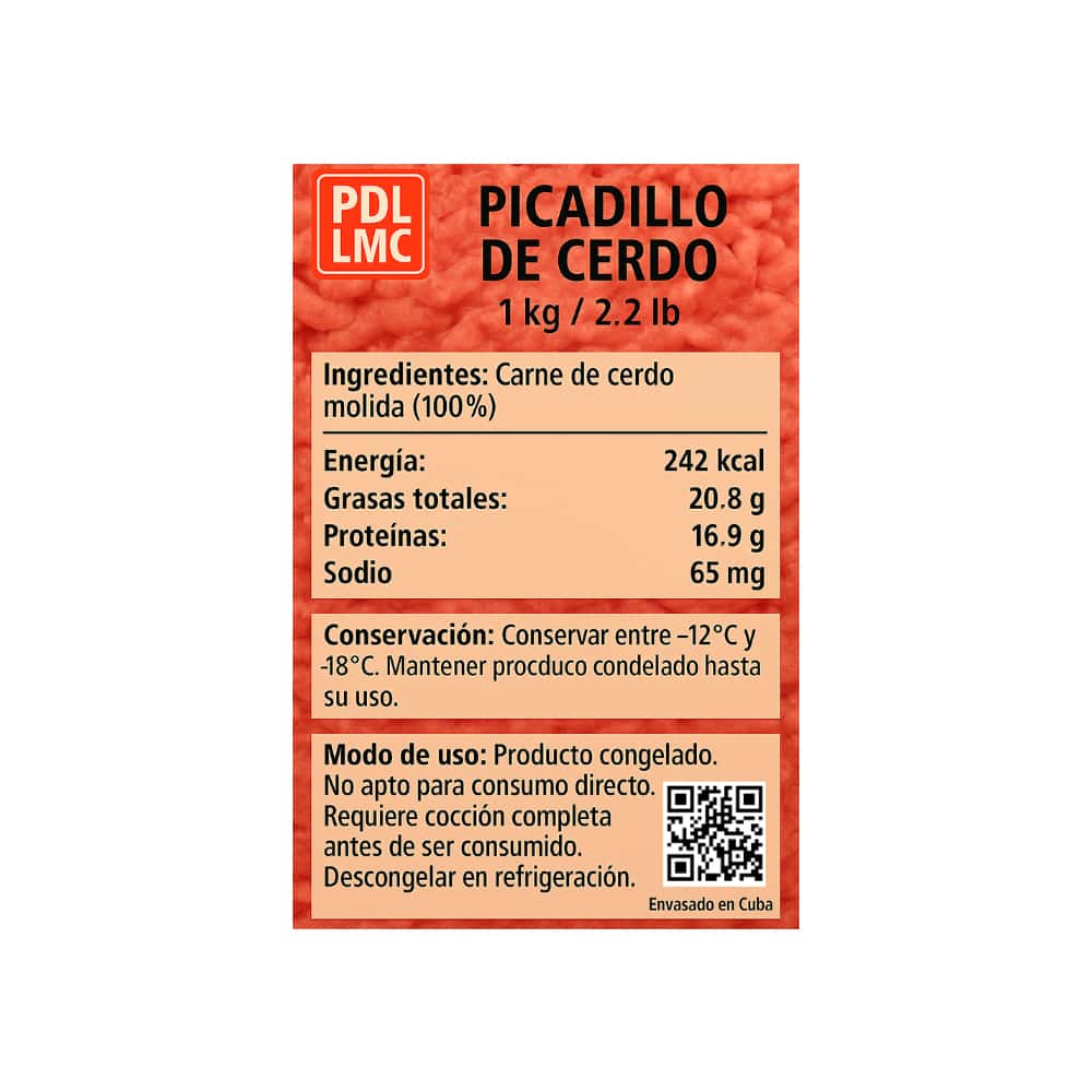 Picadillo de cerdo PDL LMC (1 kg / 2.2 lb) - Miniatura 4
