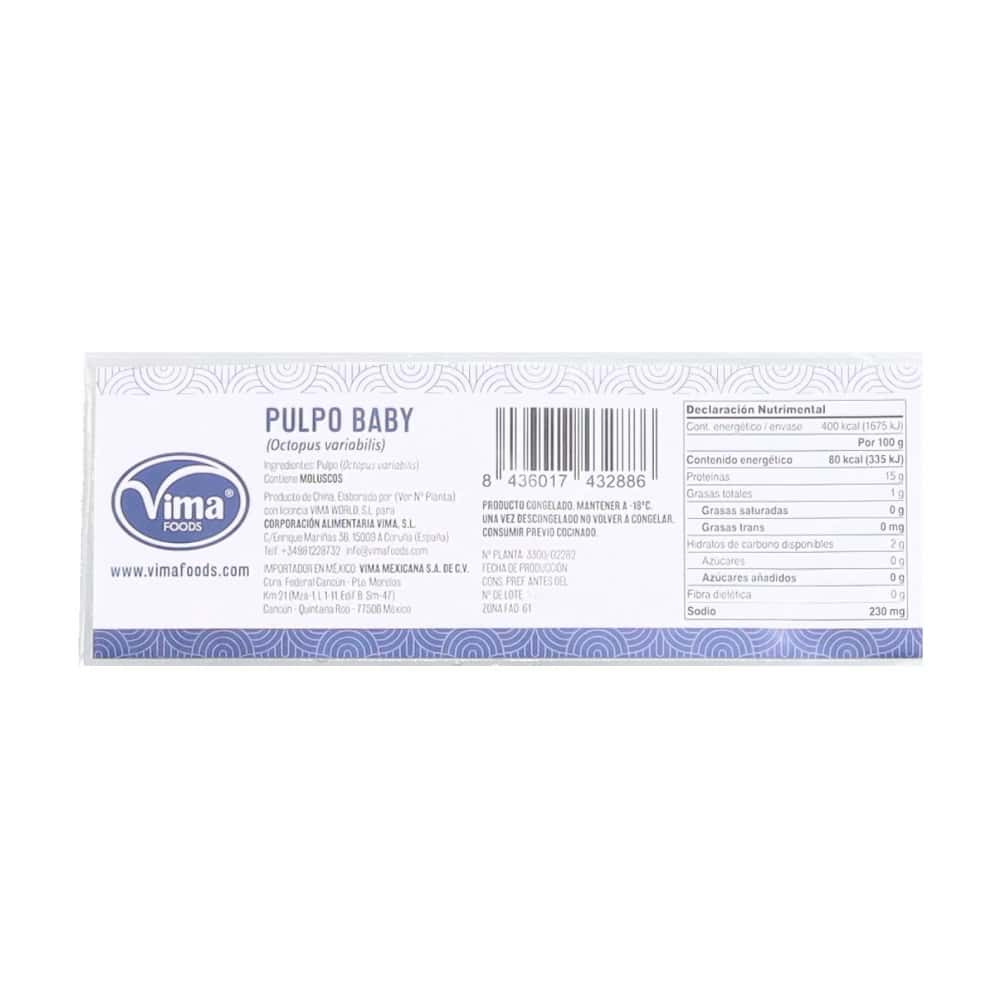 Pulpo Baby Vima Foods (500 g / 1.1 lb) - Miniatura 3