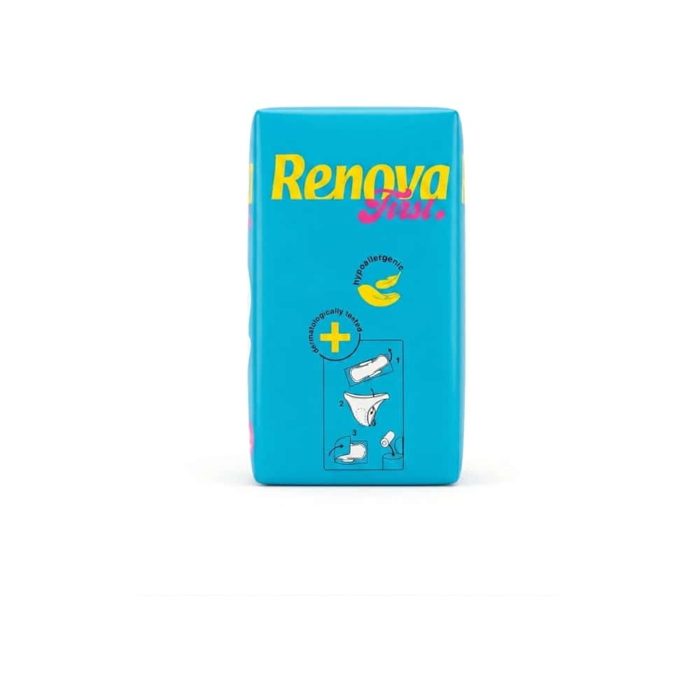 Toallas sanitarias ultrafinas con alas super Renova (12 U) - Miniatura 2