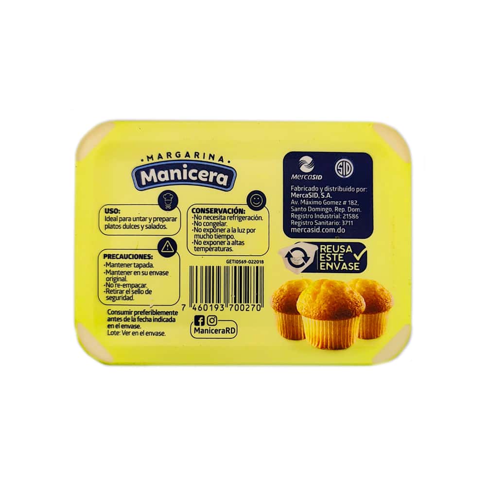 Margarina Manicera (425 g / 15 oz) - Miniatura 3