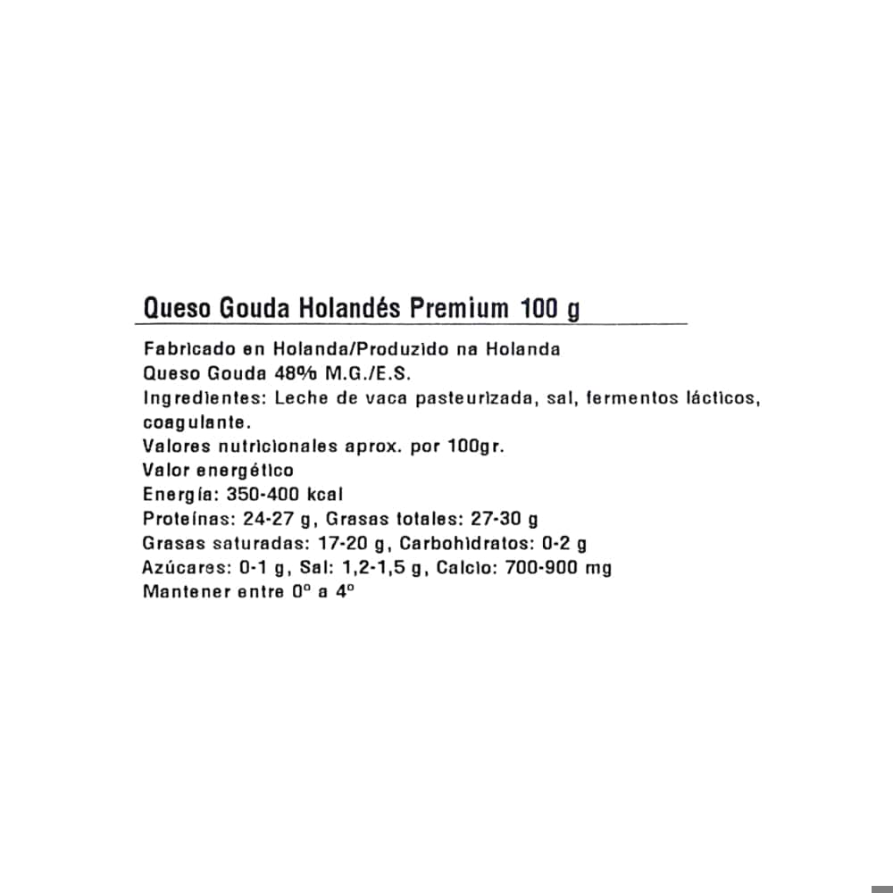 Queso Gouda Holandés Premium Lasqueado La Especial (100 g / 3.5 oz) - Miniatura 4