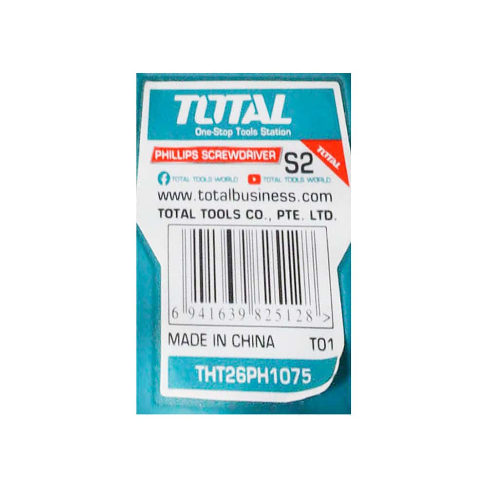 Destornillador de estrías PH1 x 75 mm Total Tools THT26PH1075 - Miniatura 5