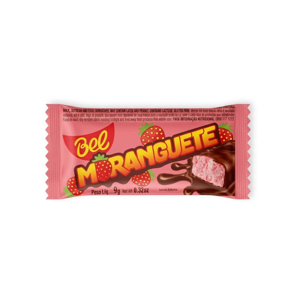 Bombón de chocolate relleno de crema de fresa Bel (9 g / 0.32 oz) - Miniatura 2