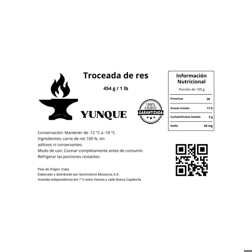 Troceada de res Yunque (454 g / 1 lb) - Miniatura 3
