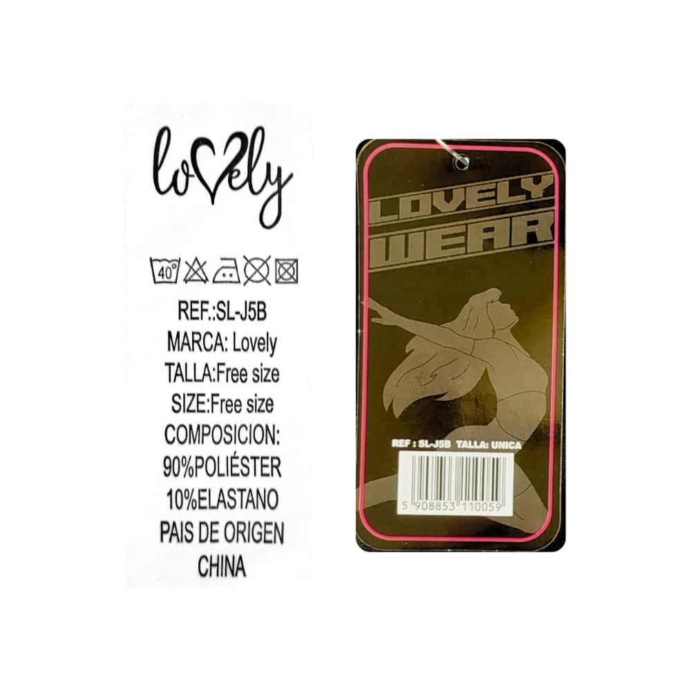 Licra negra para mujer Lovely Wear (Talla única) - Miniatura 4