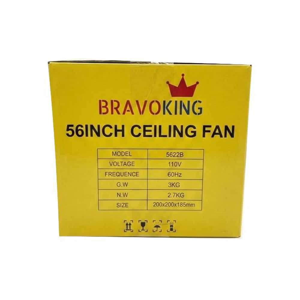 Ventilador de techo de 56'' con control de 5 velocidades Bravoking 5622B - Miniatura 5