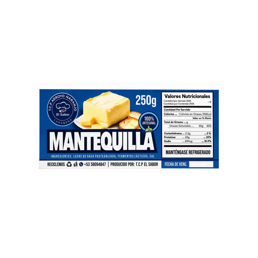 Mantequilla con sal El Sabor (250 g / 8.82 oz) - Miniatura 2