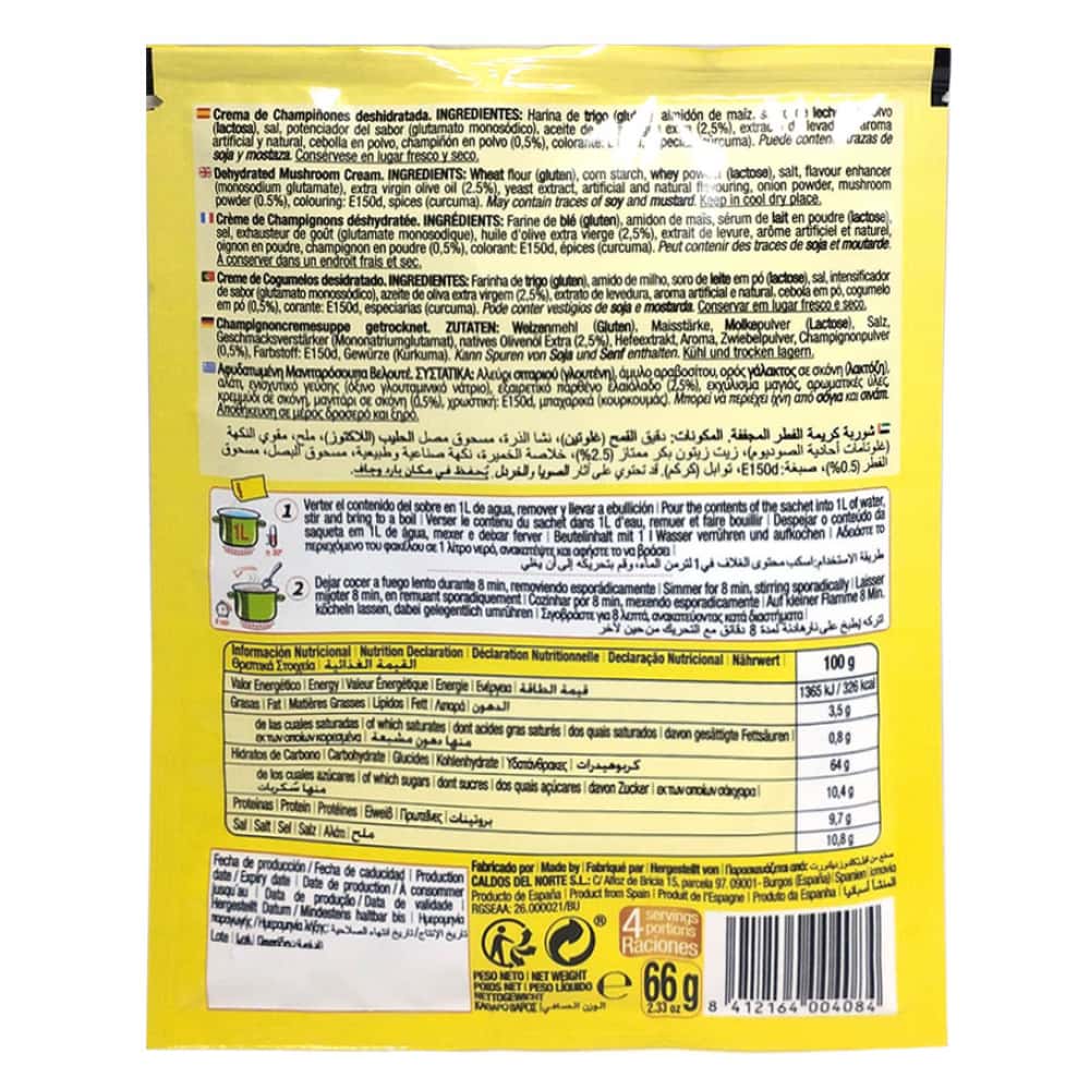 Crema de champiñones Calnort (66 g / 2.33 oz) - Miniatura 2
