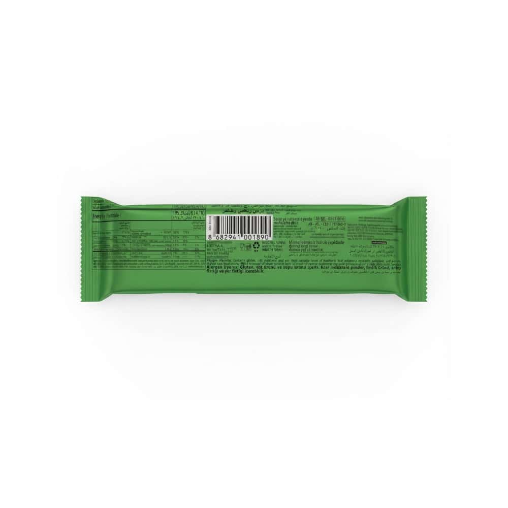 Oblea rellena de crema de pistacho y cubierto con cacao Gofibi Bonucci (36 g / 1.27 oz) - Miniatura 2