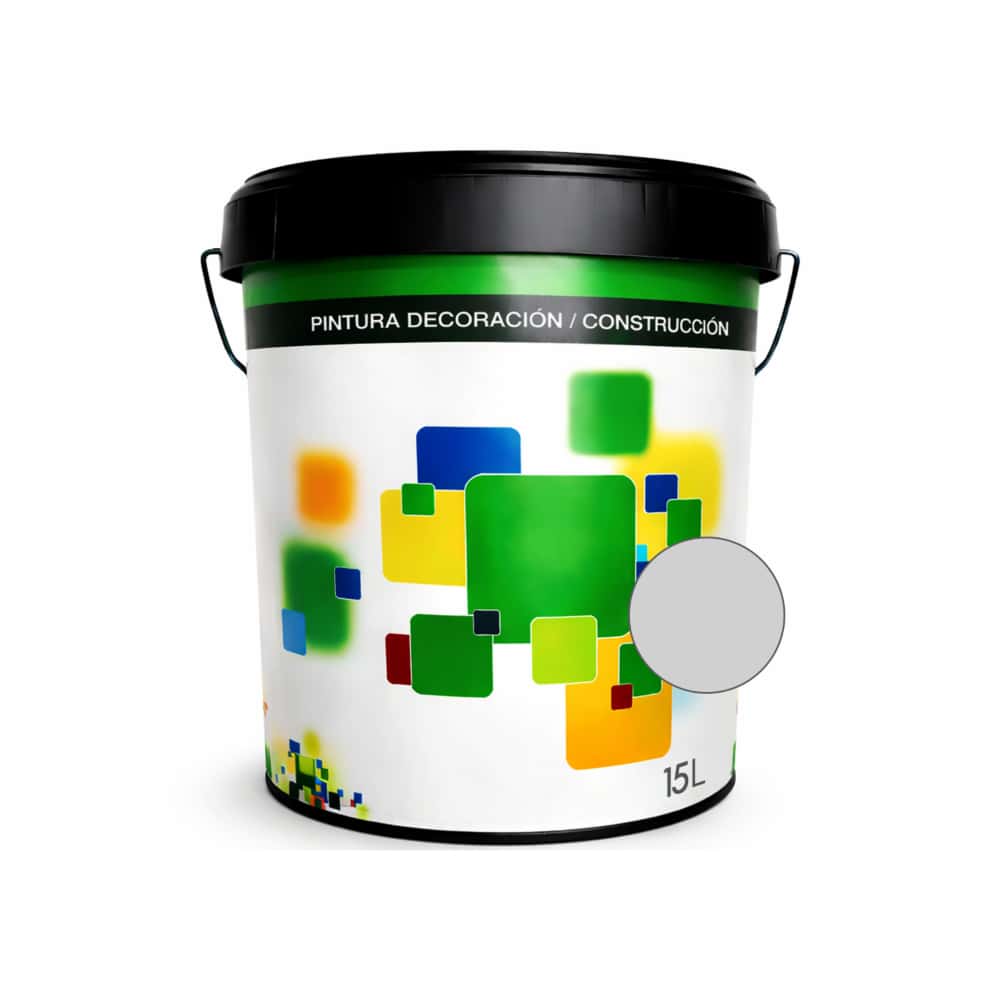 Pintura acrílica interior y exterior color gris claro Euro Campi (15 L) - Miniatura 1