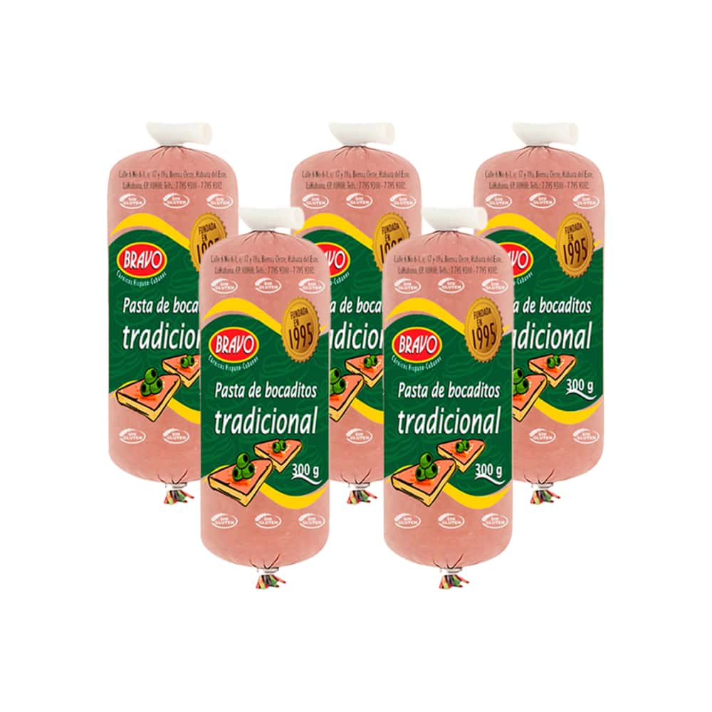 Pasta de bocadito tradicional  Bravo ( 5 x 300 g / 10.6 oz) - Miniatura 1