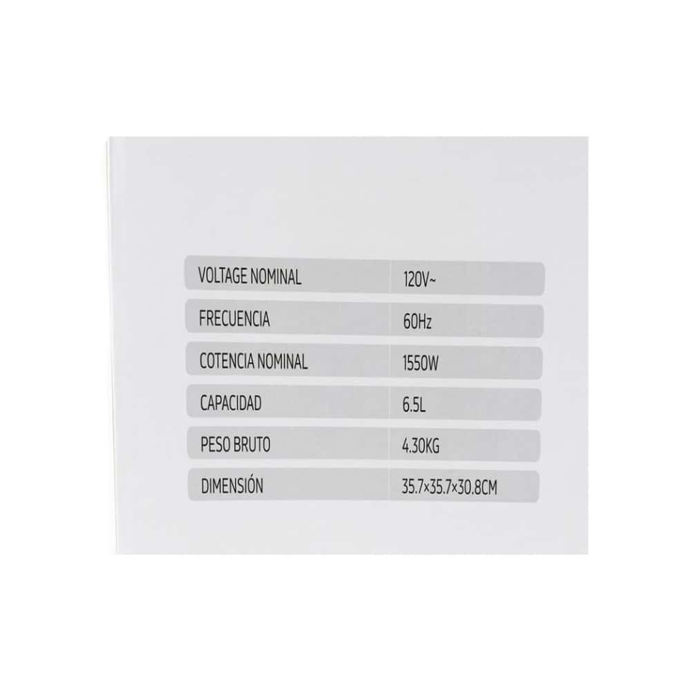 Freidora de aire 6.5 L EKO EKO0005 (1550 W) - Miniatura 3