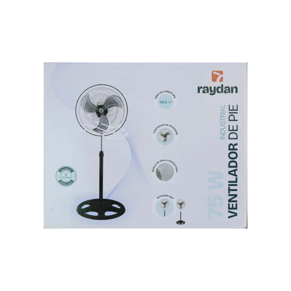 Ventilador de pie 18" 75W industrial Raydan Home PCN0473 - Miniatura 4