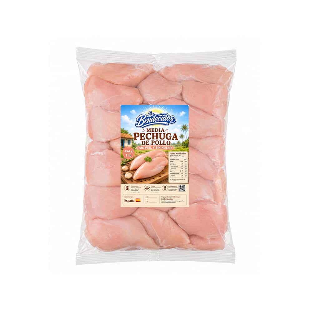 Media pechuga de pollo Los Bendecidos (454 g / 1 lb) - Miniatura 1