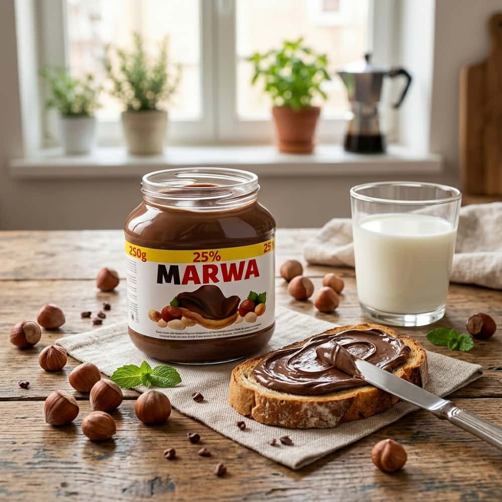 Crema de avellanas con cacao Marwa (350 g / 12.35 oz) - Miniatura 4