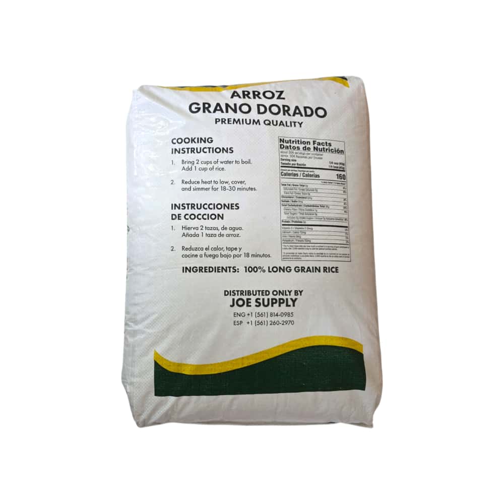 Arroz grano dorado Joe Supply (22.68 kg / 50 lb) - Miniatura 2