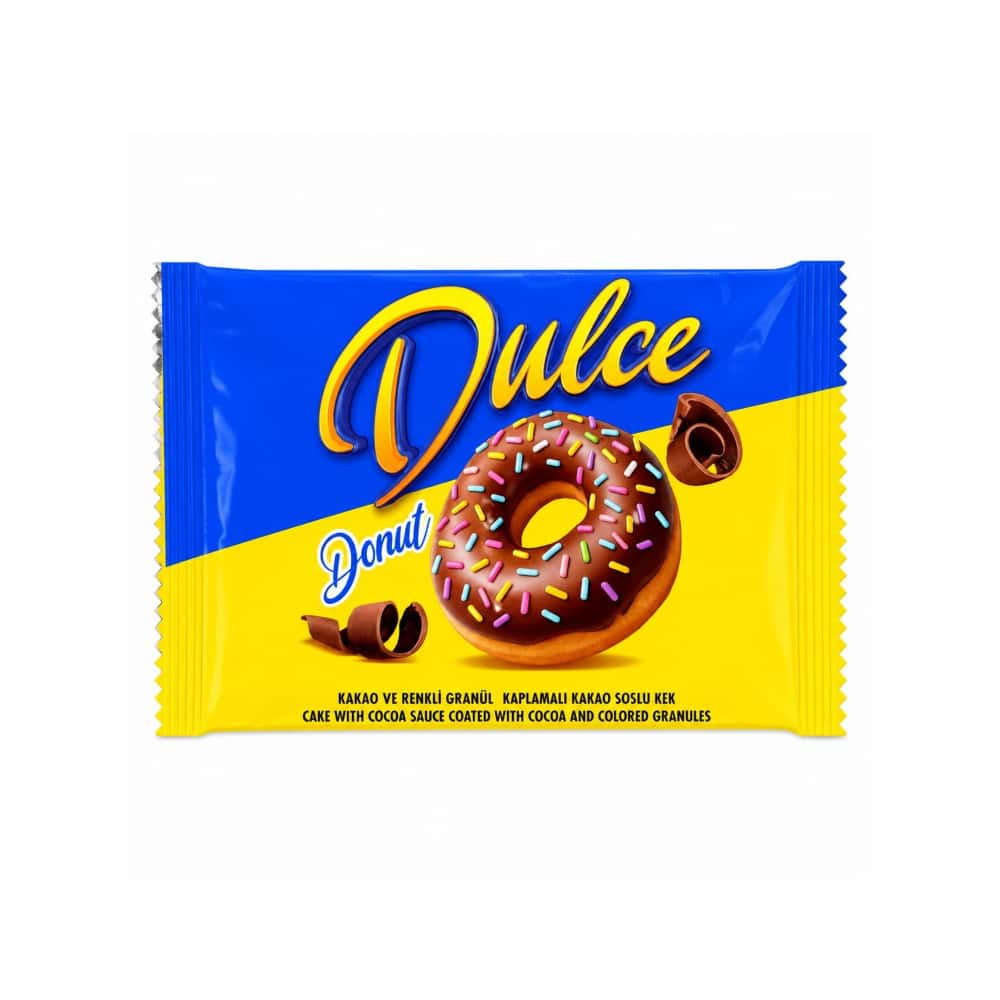 Pastel con salsa de cacao cubierto de cacao y gránulos de colores Dulce (40 g / 1.41 oz) - Miniatura 1