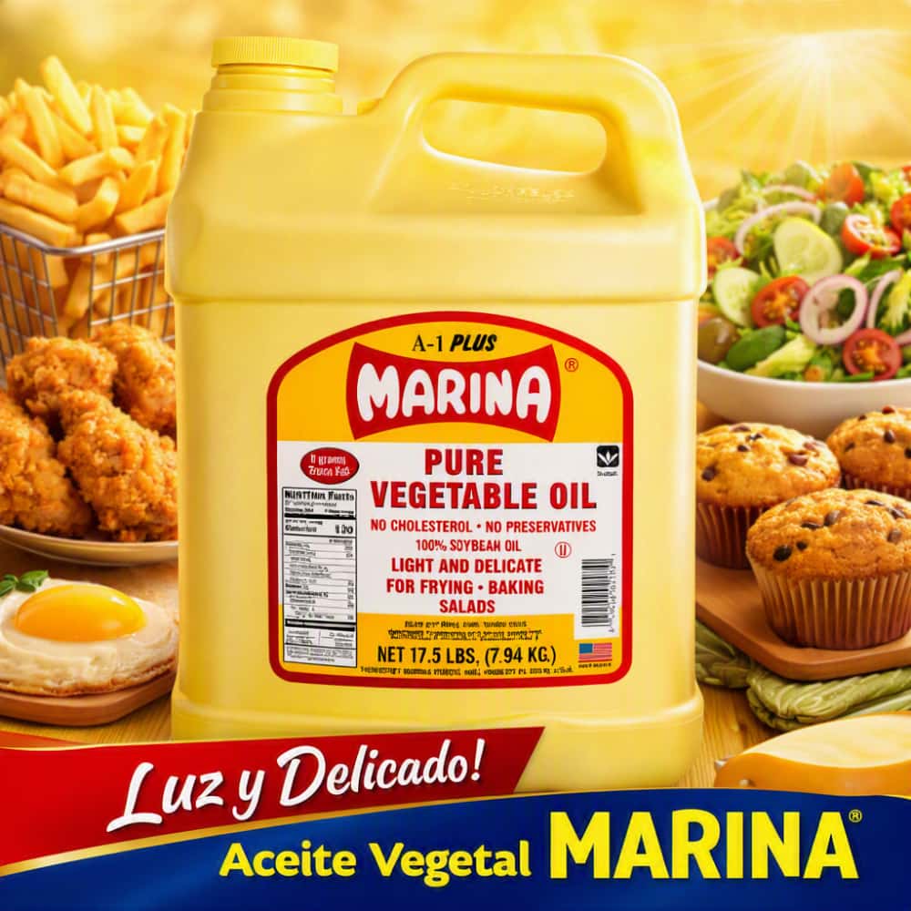 Aceite de soya puro Marina (7.94 kg / 17.5 lb) - Miniatura 4