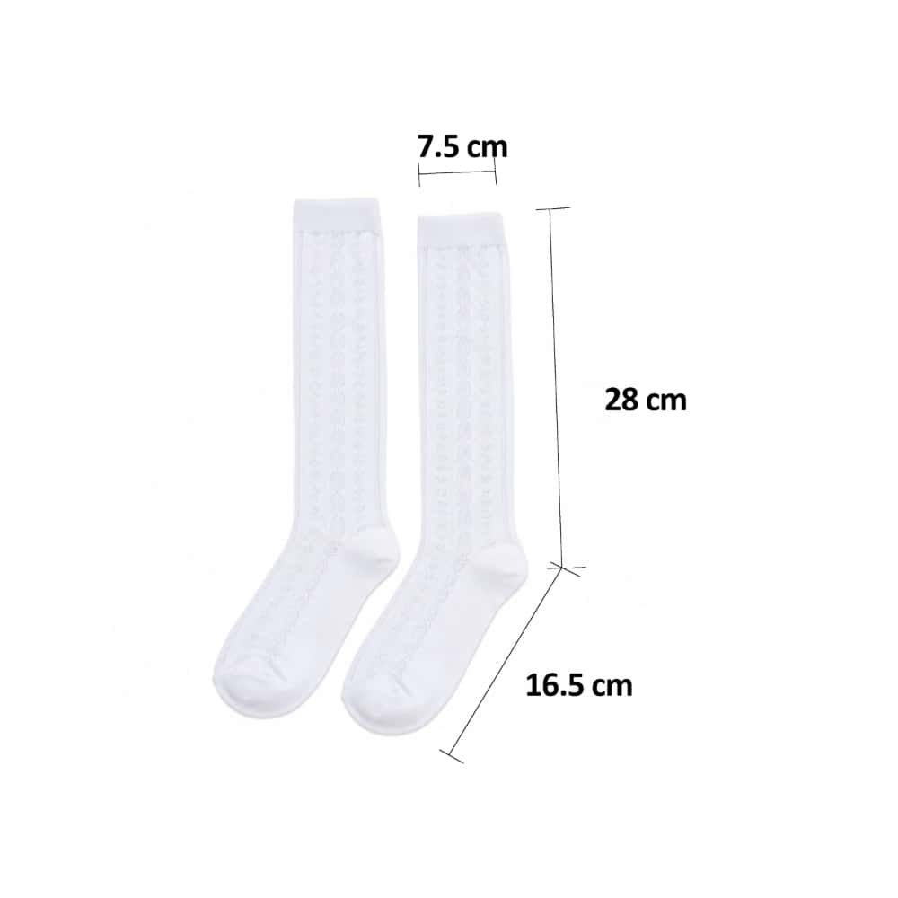 Medias blancas escolares XXL Fashion Socks (3 U) - Miniatura 2