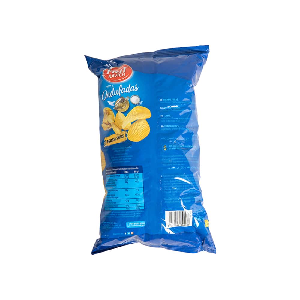 Patatas fritas onduladas sabor natural Frit ravich (160 g / 5.6 oz) - Miniatura 3
