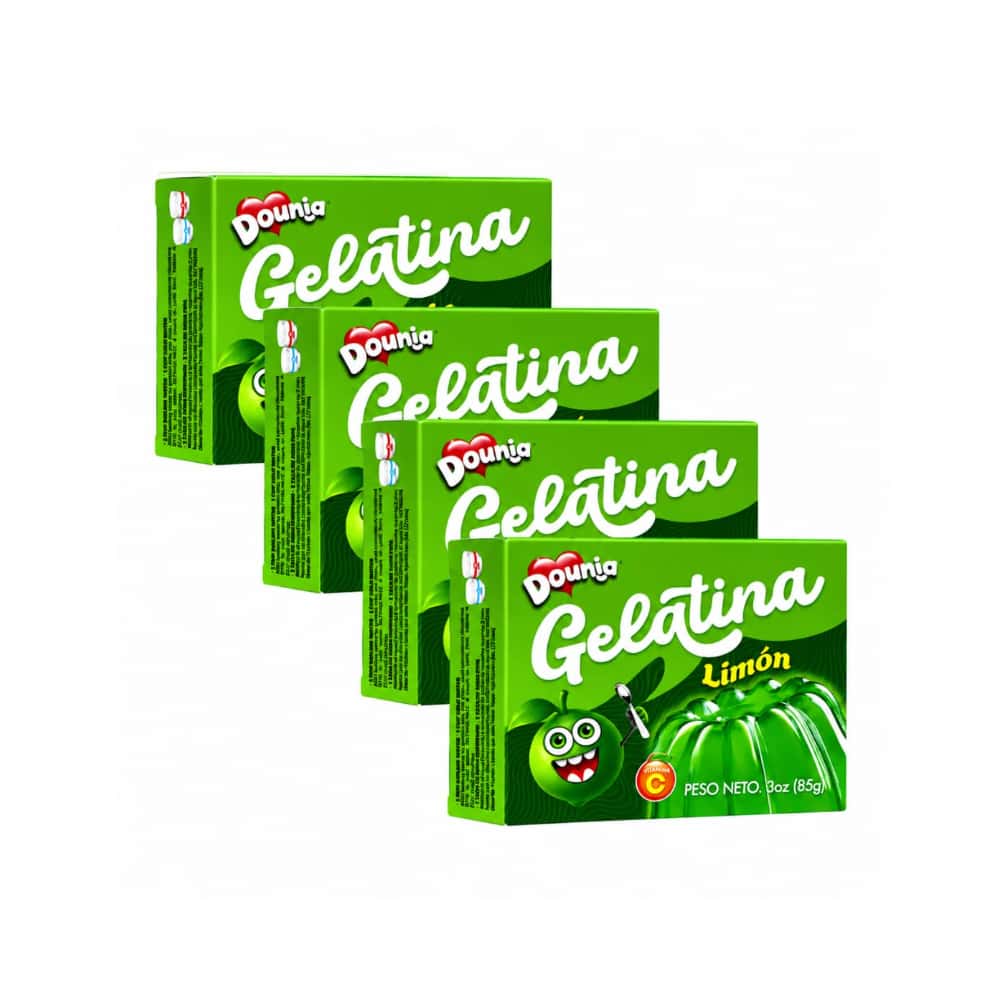 Gelatina con sabor a limón Dounia (4 x 85 g / 3 oz) - Miniatura 1