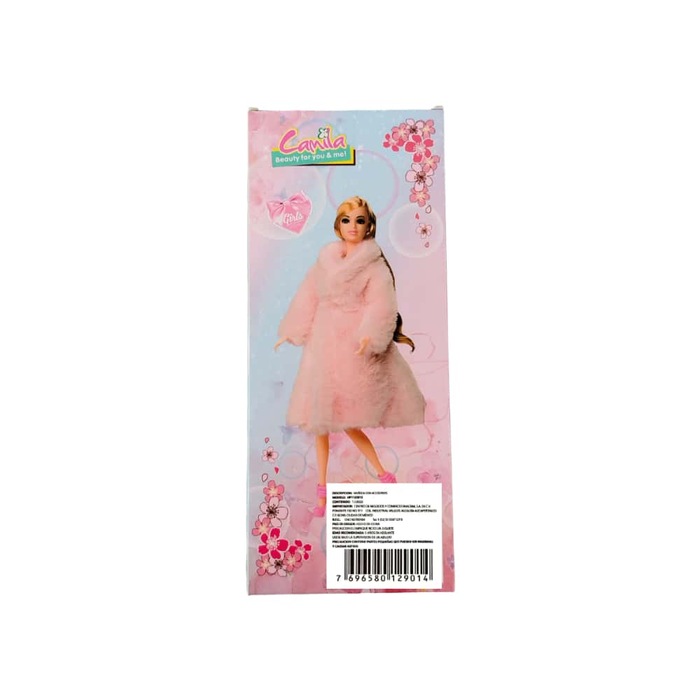 Muñeca de juguete con accesorios Camila (1 U) - Miniatura 4