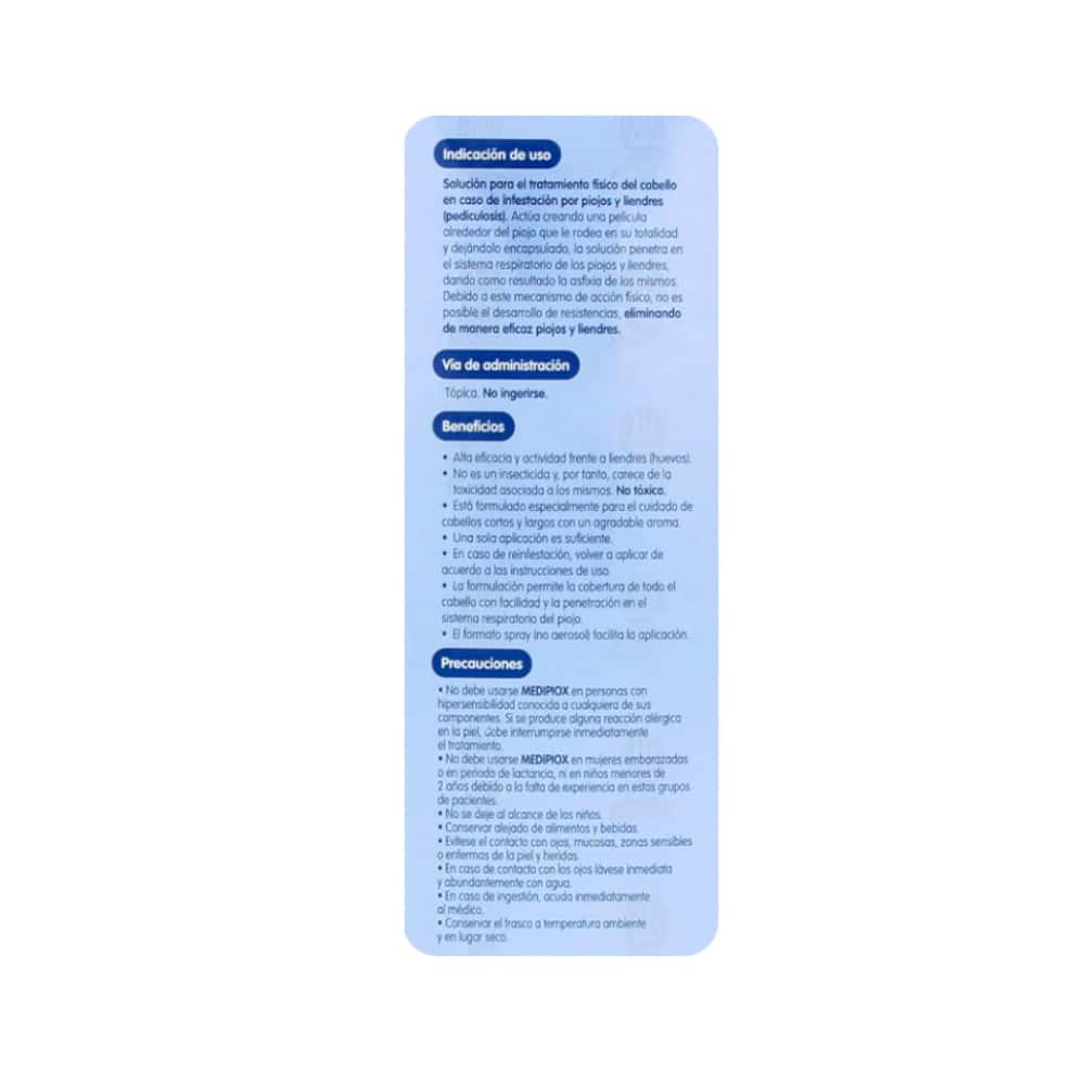 Solución para piojos y liendres MediPiox (60 ml) - Miniatura 2