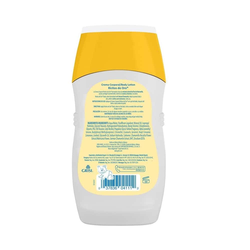 Crema corporal para bebé manzanilla Ricitos de Oro (250 ml / 8.4 fl oz) - Miniatura 2